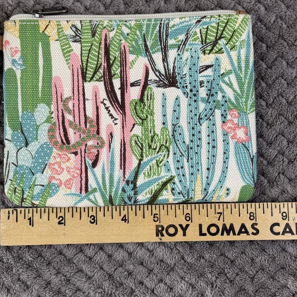 Sakroots Cactus Print Tote Bag W Pouch Straw Beach Vacation Summer Boho NWOT - Picture 12 of 16
